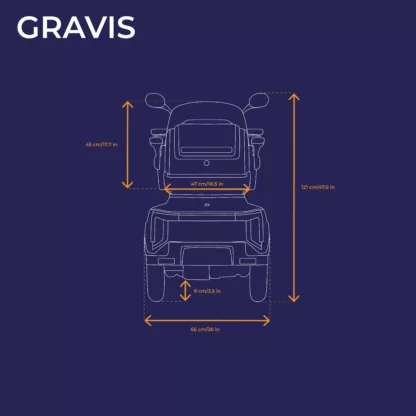 Veleco GRAVIS mobility scooter technical diagram b