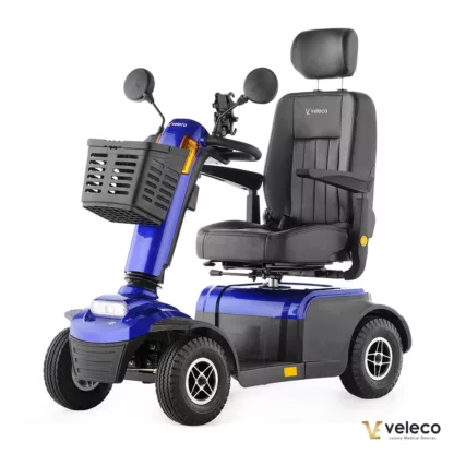 Veleco LOOPER blue mobility scooter with speed knob and captain seat main picture