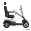 Veleco SHARPY mobility scooter with swivel high-back captain seat - adjustable steering column