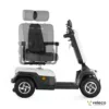 Veleco SHARPY mobility scooter with swivel high-back captain seat - seat rotation visualisation