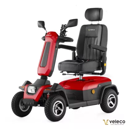 Veleco SHARPY red mobility scooter with swivel captain seat main photo