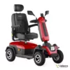 Veleco SHARPY red mobility scooter with swivel high-back captain seat right side