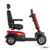 Veleco SHARPY red mobility scooter with swivel high-back captain seat right