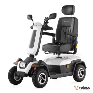 Veleco SHARPY white mobility scooter with swivel captain seat main picture