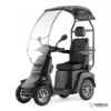 Veleco GRAVIS gray mobility scooter with canopy and captain seat