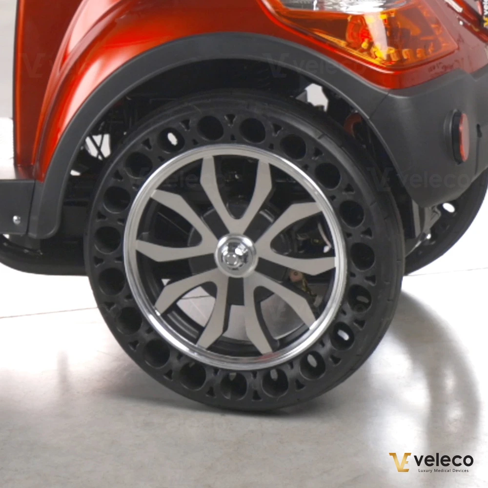 Veleco solid tyres for mobility scooter 04